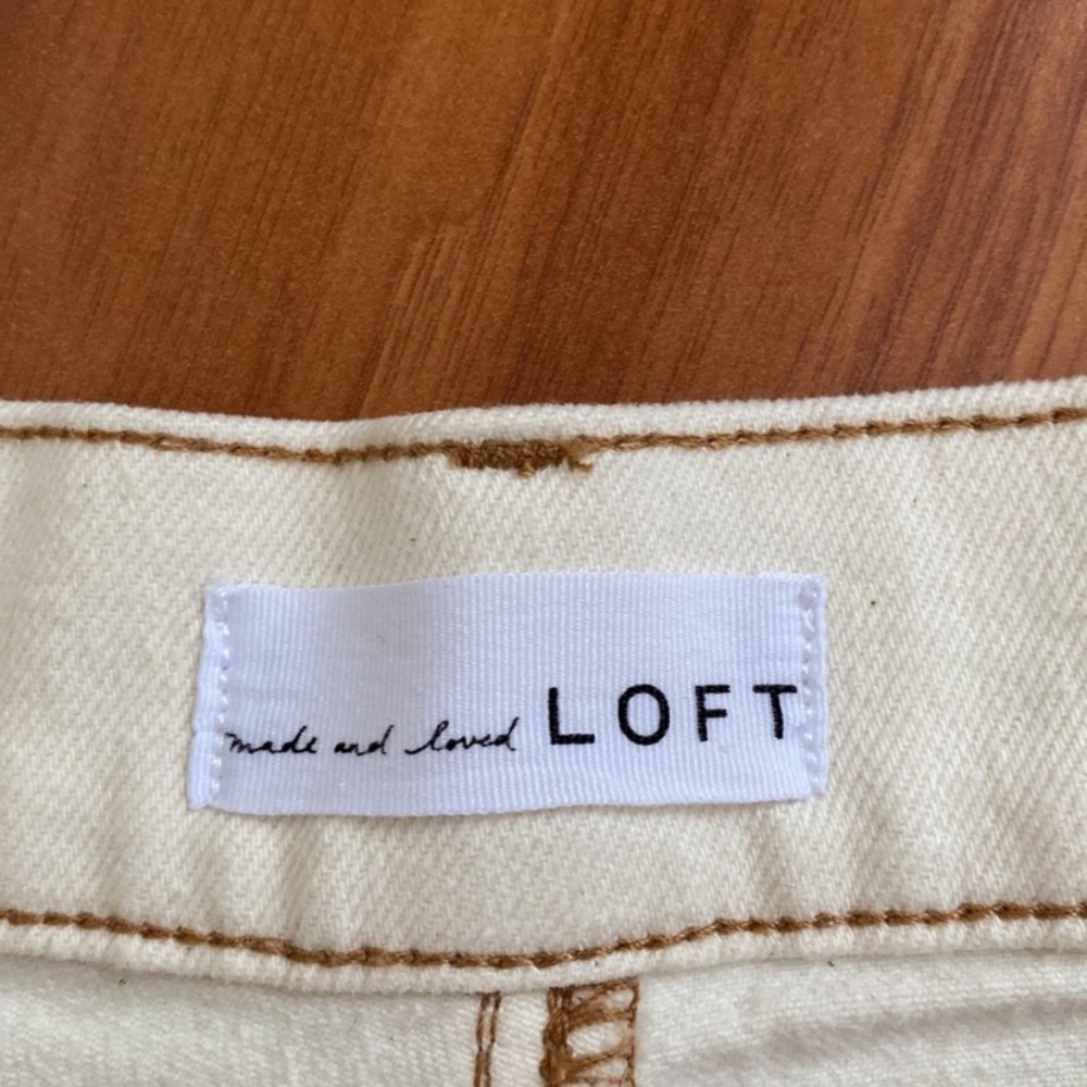 LOFT High-Waist Boyfriend Denim Shorts - Picture 10 of 13